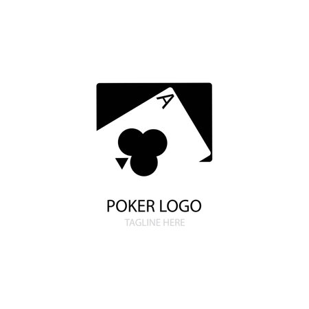 poker icon logo vector designのイラスト素材