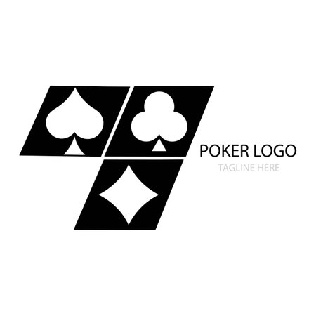 poker icon logo vector designのイラスト素材