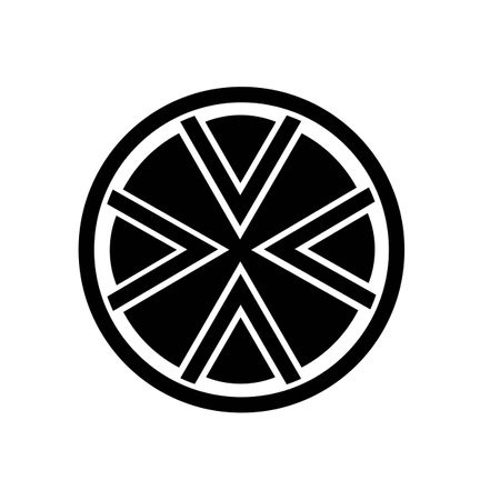 black vortex illustration logo vectorのイラスト素材