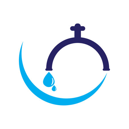 water, plumbing illustration vector designのイラスト素材