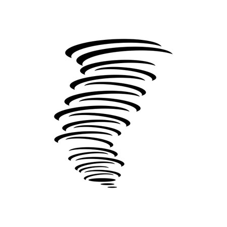 Tornado illustration logo vector designのイラスト素材