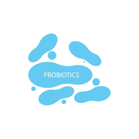 probiotics illustration logo vector designのイラスト素材