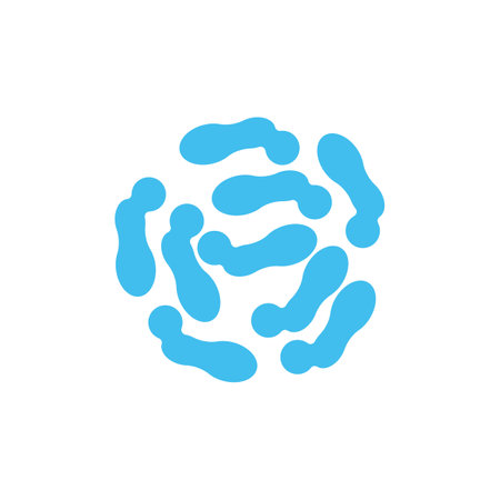 probiotics illustration logo vector designのイラスト素材