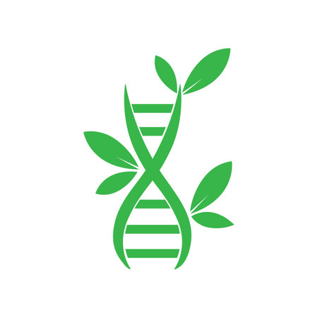 leaf, dna illustration vector designのイラスト素材