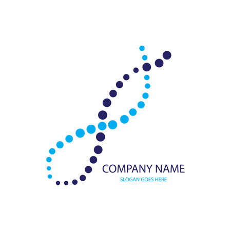 dna illustration icon logo vectorのイラスト素材