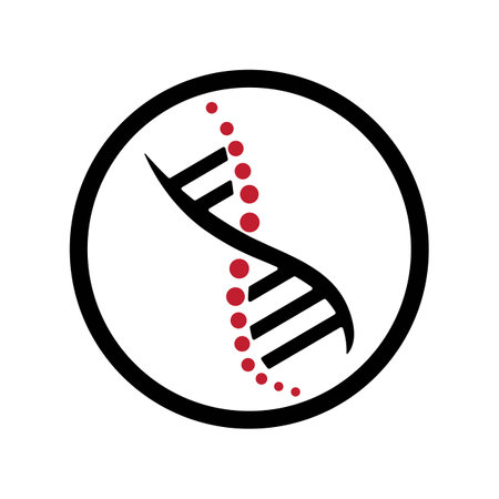 dna illustration icon logo vectorのイラスト素材