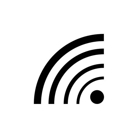 free wifi illustration logo vectorのイラスト素材