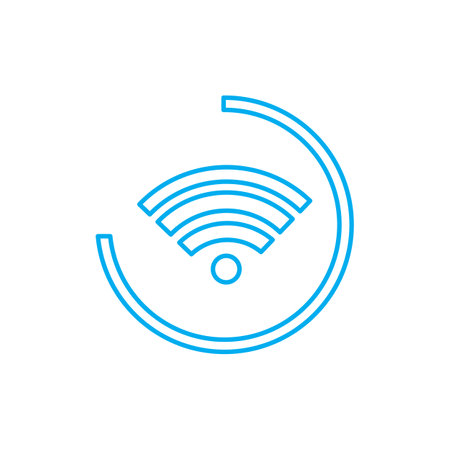 free wifi illustration logo vectorのイラスト素材