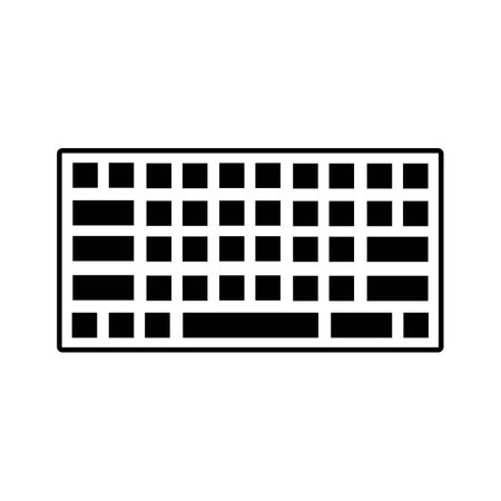 keyboard illustration logo vector designのイラスト素材