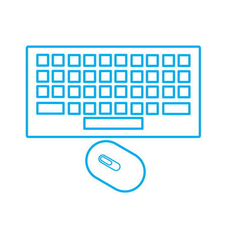 keyboard illustration logo vector designのイラスト素材