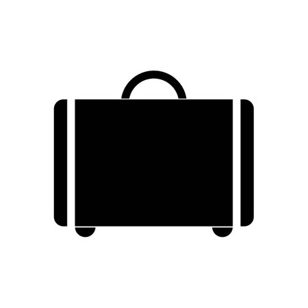 suitcase illustration icon logo vectorのイラスト素材