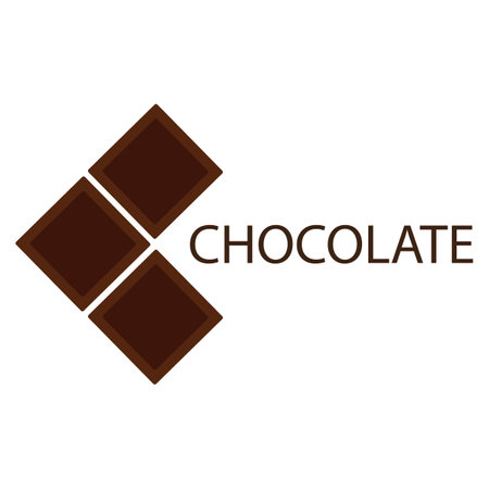 chocolate illustration logo vector designのイラスト素材