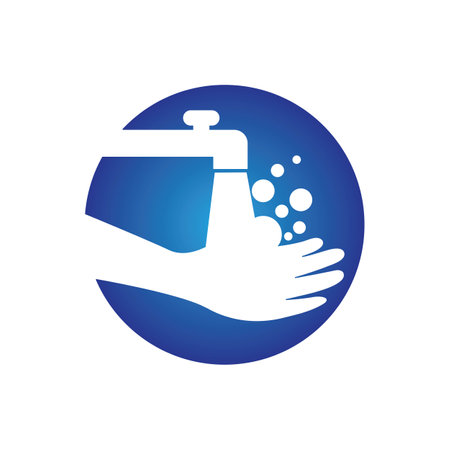 hand wash illustration logo vector designのイラスト素材