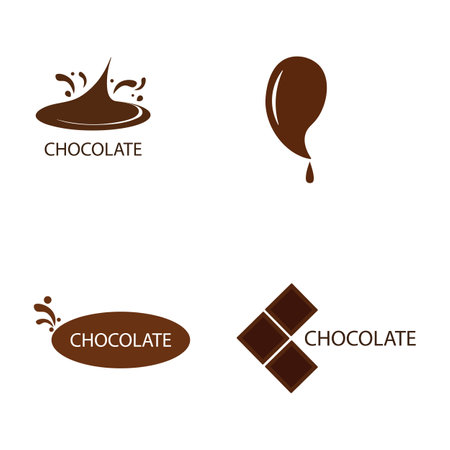 chocolate illustration logo vector designのイラスト素材