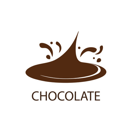 chocolate illustration logo vector designのイラスト素材