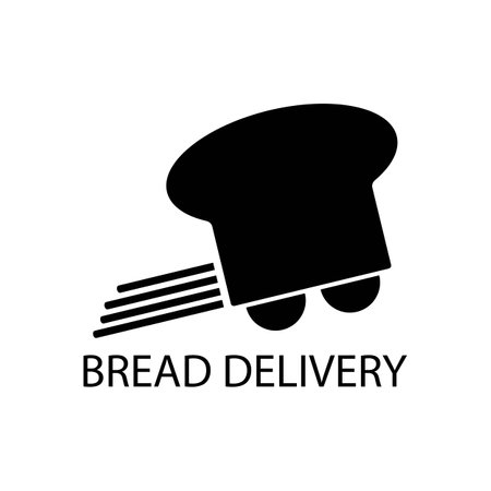 bakery, bread illustration logo vector designのイラスト素材