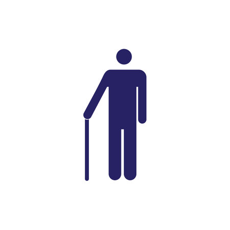 people with disability illustration logo vector designのイラスト素材