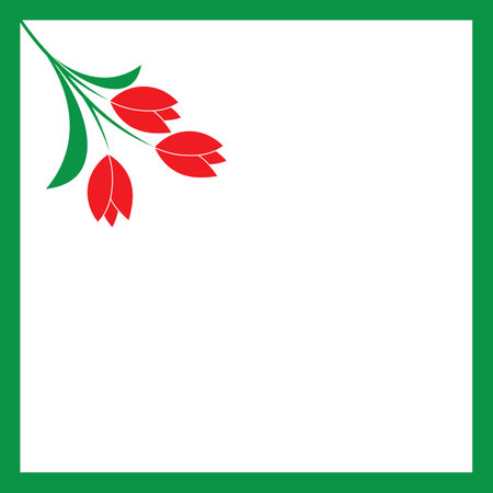 tulip flower icon logo vector freeのイラスト素材