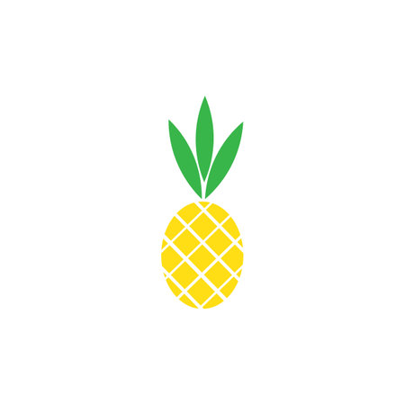 pineapple illustration logo vector designのイラスト素材