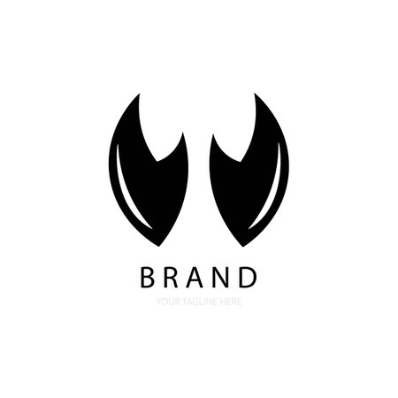 lobster claw illustration logo vector designのイラスト素材