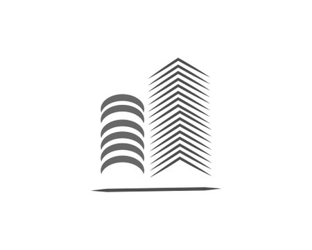 Building icon logo vectorのイラスト素材