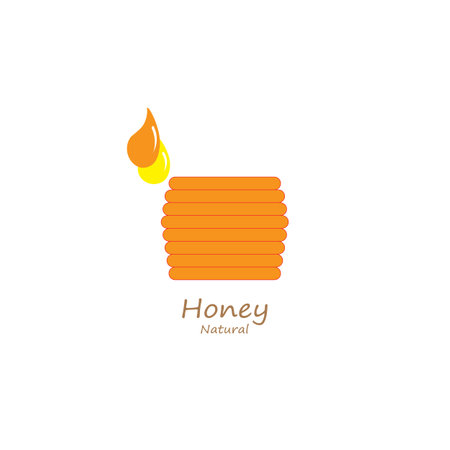 honey illustration icon logo vector designのイラスト素材