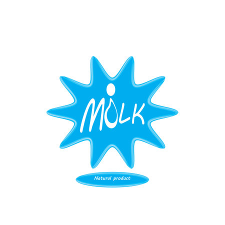 milk illustration icon logo vector designのイラスト素材