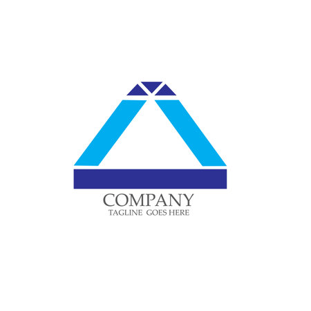 triangle illustration icon logo vector designのイラスト素材
