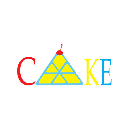cake illustration icon logo vector designのイラスト素材