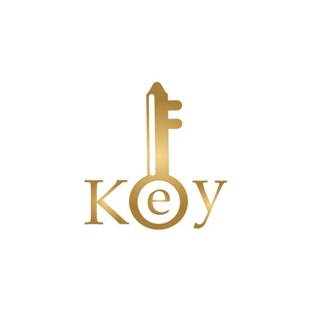 key illustration icon logo vector designのイラスト素材