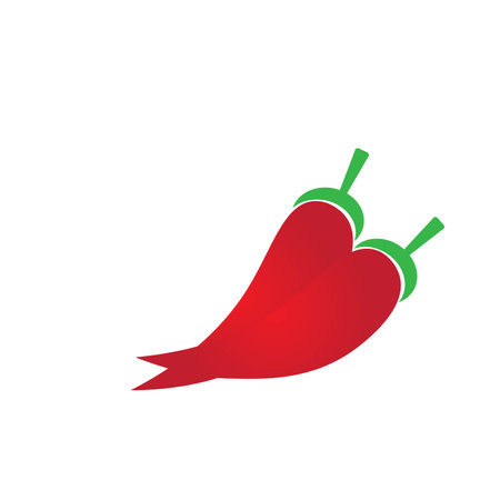 chili illustration logo vector desgnのイラスト素材