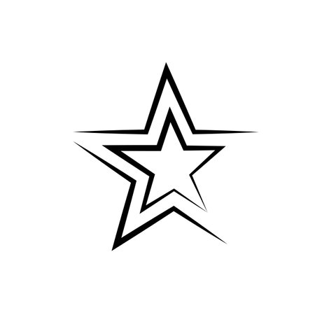 star illustration logo vector designのイラスト素材