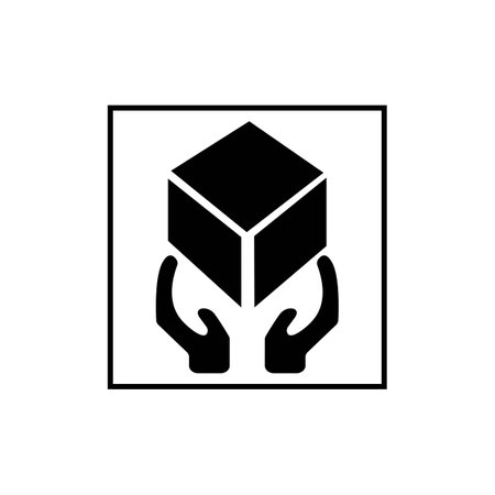 fragile illustration logo vector designのイラスト素材