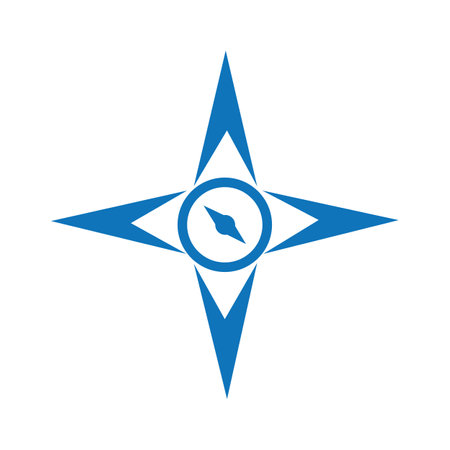 compass illustration logo vector designのイラスト素材