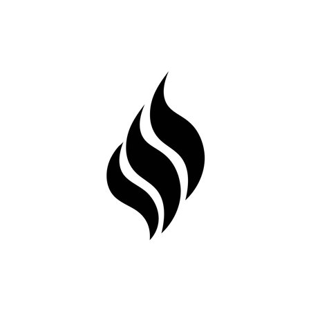 Fire flame logo template vectorのイラスト素材