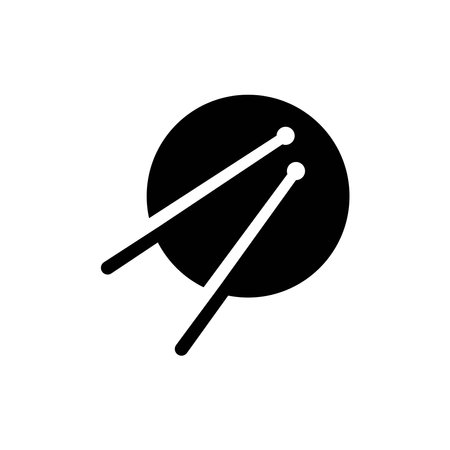 Drum stick icon template vectorのイラスト素材