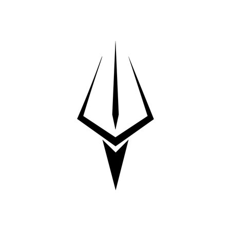Trident icon template vector