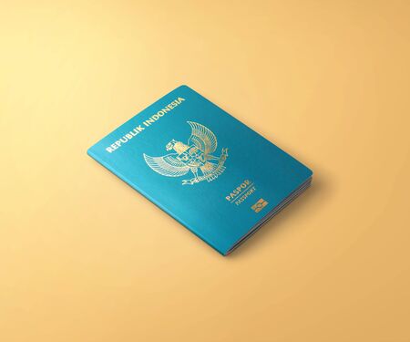Official passport of Indonesia ,Indonesian passportの写真素材