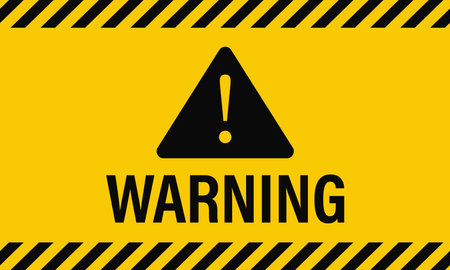 warning background ,Black and yellow line striped,Caution tape, warning sign vector illustrationのイラスト素材