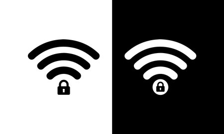 Security wifi internet and Private network vectorのイラスト素材