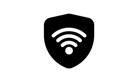 Private network icon, security wifi internet vrctor iconのイラスト素材