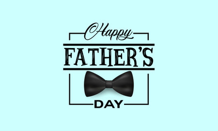 Happy Fatherâs Day Calligraphy greeting card. Vector illustrationのイラスト素材