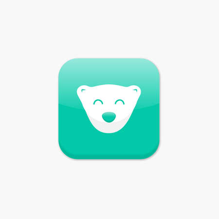 Polar Bear Iconのイラスト素材