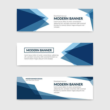 Blue Modern Company Banner design set.のイラスト素材