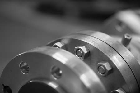 stainless steel flange of valve with bolt and nut industry