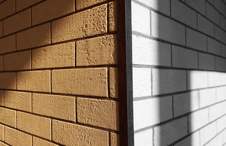 Corner of a brick wall