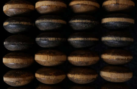 Wood texture, round woodの写真素材