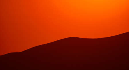 Mountain view at sunset, great viewの写真素材