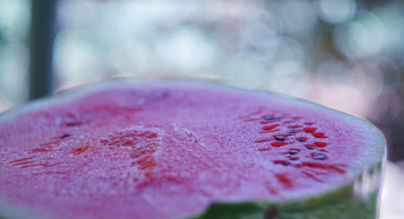 Half watermelon, split watermelonの写真素材