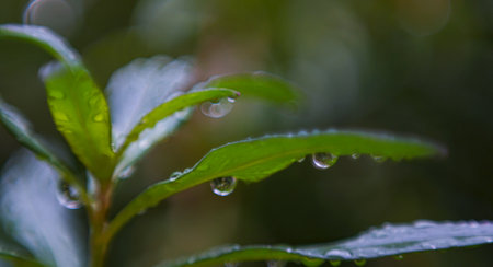 Water drop bokeh photo, water drop in brgの写真素材